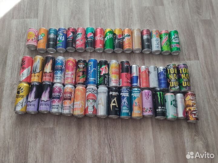 Банки из под энергетиков +от лимонада