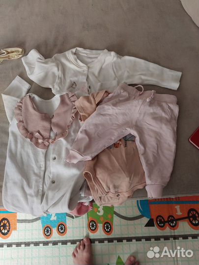 Пакет вещей для девочки новорождённой 56-68