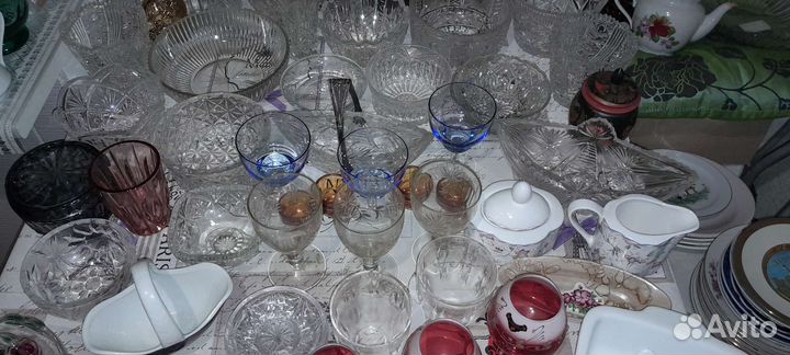 Посуда(хрусталь,фарфор,керамика)