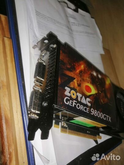 Видеокарта gf9800 gtx zotac