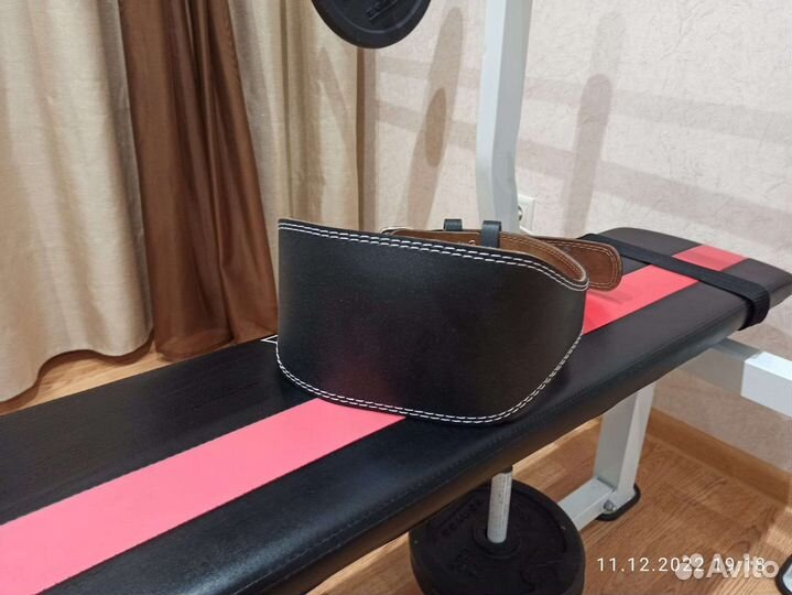 Тренажёр жим лёжа, гриф и блины