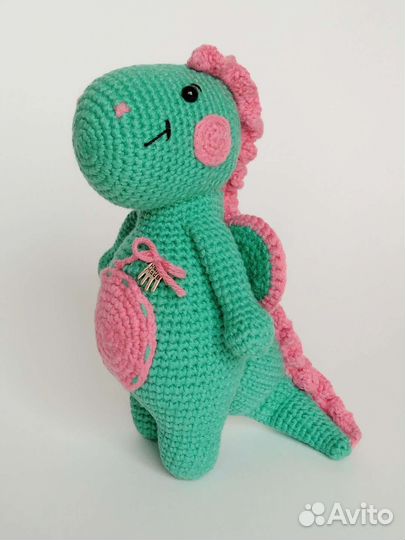 Игрушка вязаная. Дракончик