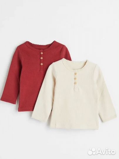 Новый набор лонгов в рубчик h&m baby exclusive