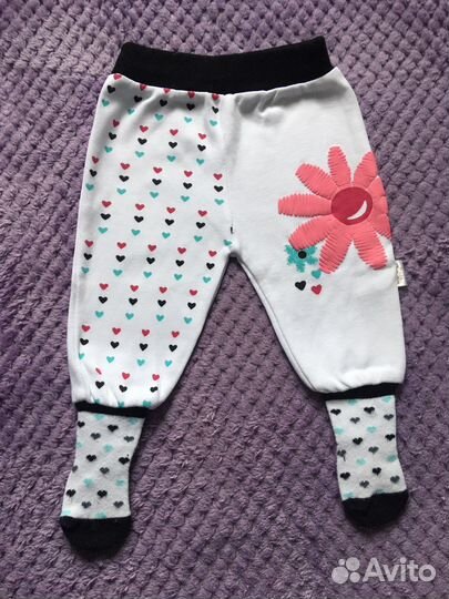 Ползунки для девочки 62