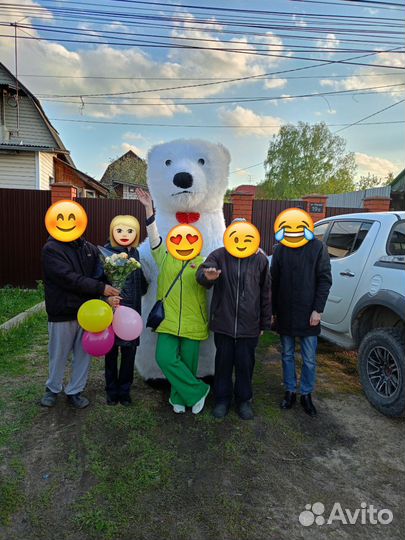 Белый мишка поздравление Кинг Конг Чебурашка