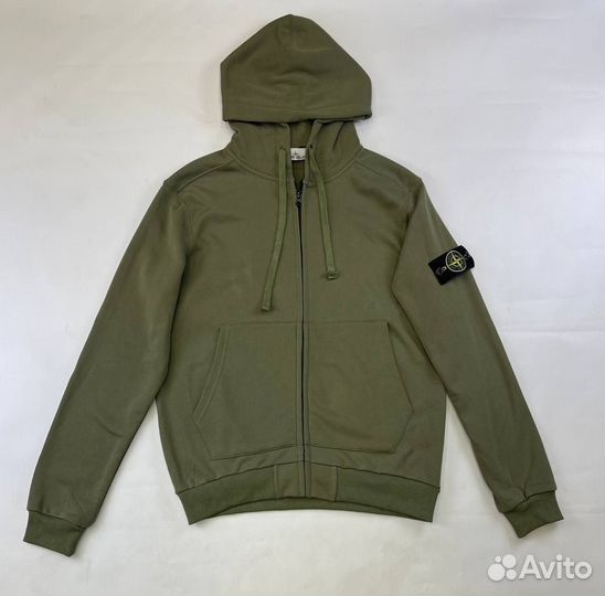 Зип худи Stone Island хаки оливковая (L)