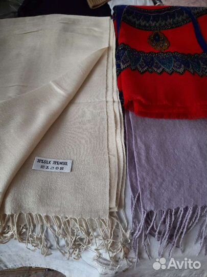 Платки, палантины и шарфы новые и б/у,ткань -шифон