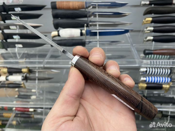 Нож Грибник (Дамасская сталь)