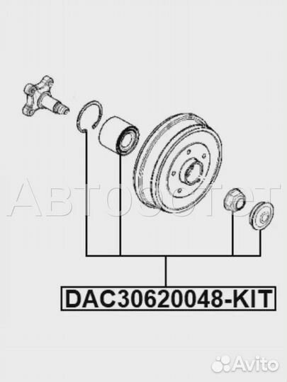 Ступица DAC30620048-KIT