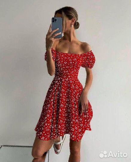 Платье мини женское