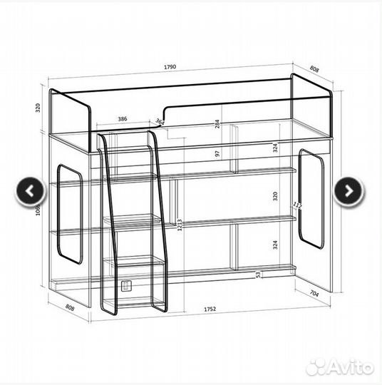 Детская кровать чердак