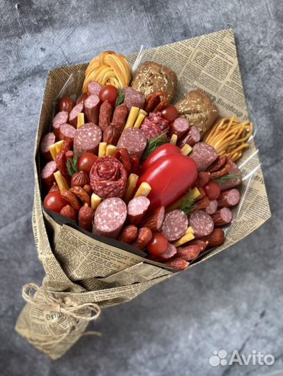 Подарок мужчине, мужской букет, букет из орехов