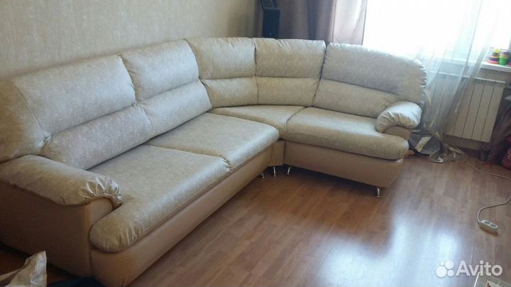 Перетяжка и замена обивки диванов из рогожки