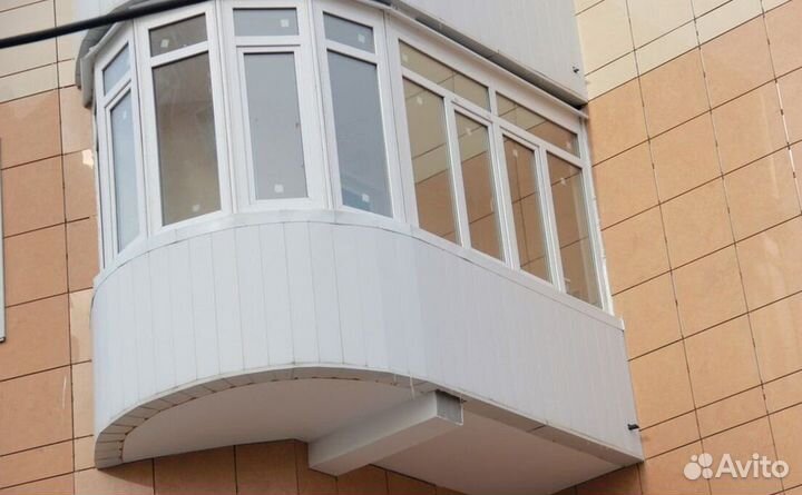 Остекление балконов и лоджий под ключ G7543