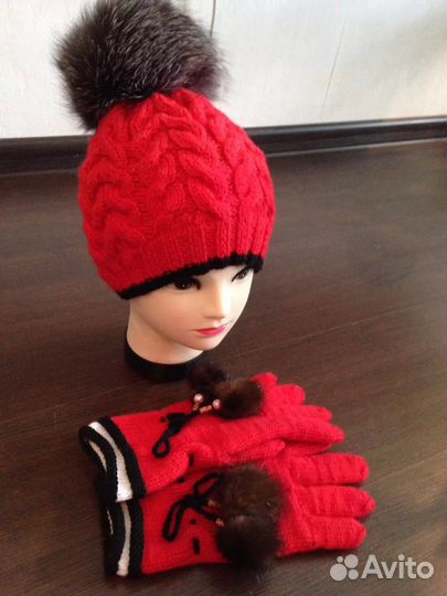 Шапка и перчатки