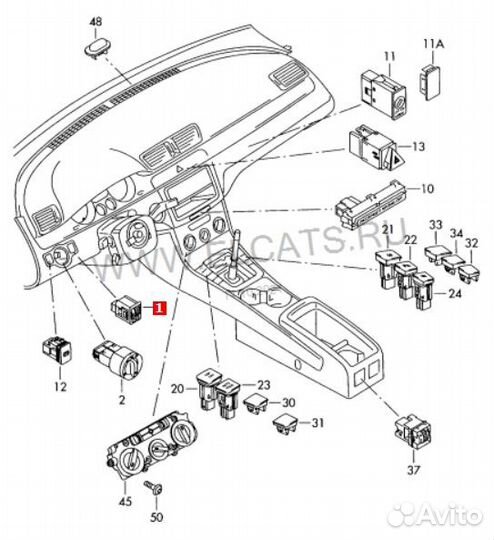 Кнопка корректора фар Volkswagen Passat B6 3C2 BVY