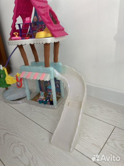 Домик с горкой энчантималс лыжный домик