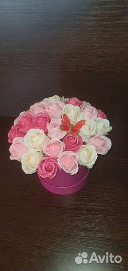 Букеты из мыльных роз