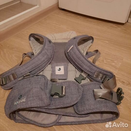 Эрго-рюкзак Pognae No5 Plus Серый Деним