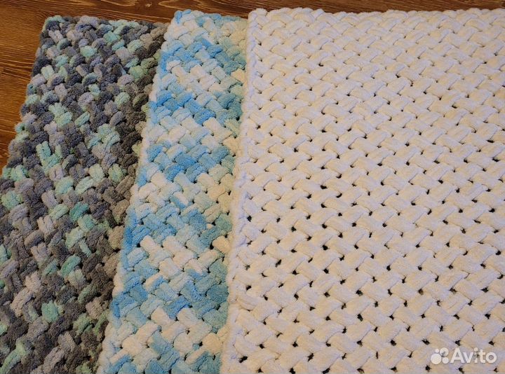 Плед из ализе пуффи