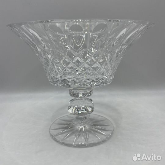 Хрустальная ваза конфетница на ножке СССР (сзр)