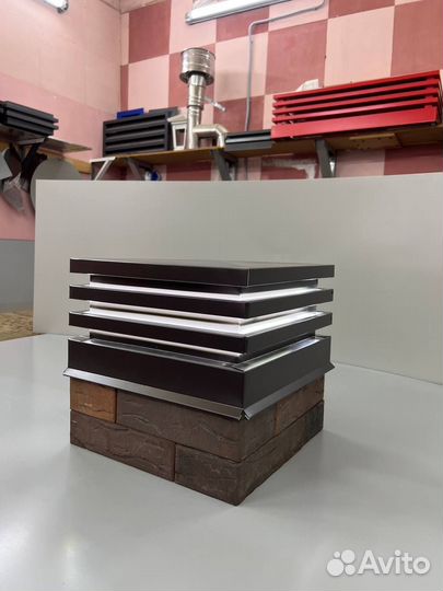 Колпаки шапки на заборRAL 1015 подсветка