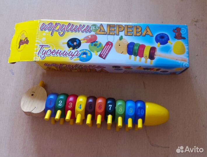 Детские развивающие игрушки деревянные