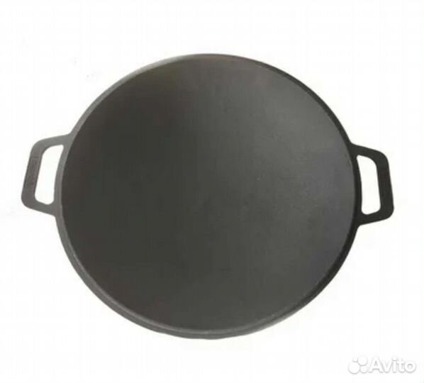 Садж чугунная, крышка сковорода для казана