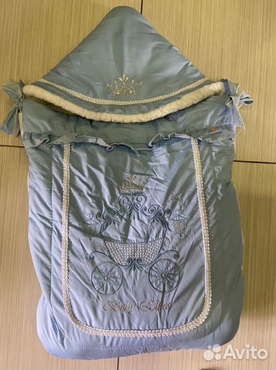 Конверты на выписку для мальчика зимний на овчине