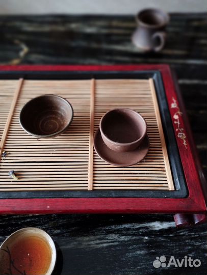 Доска для чайной церемонии Чабань с посудой