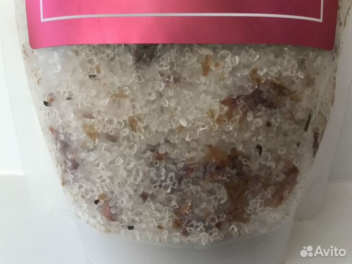 Морская соль для ванн с лепестками роз