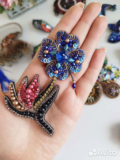 Брошь ручной работы