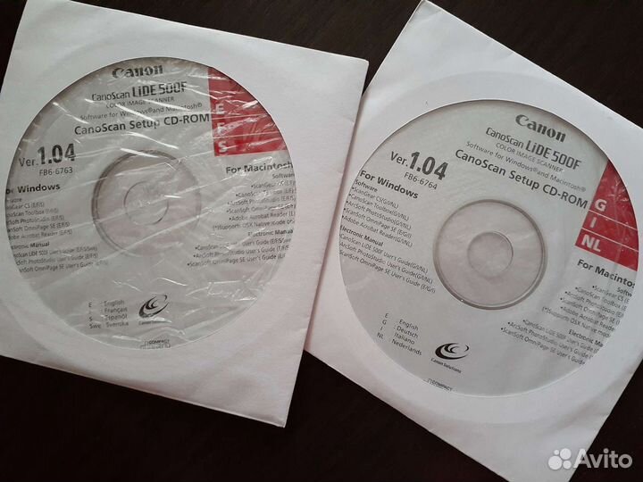 Диски с программами (лицензия и оригинал)