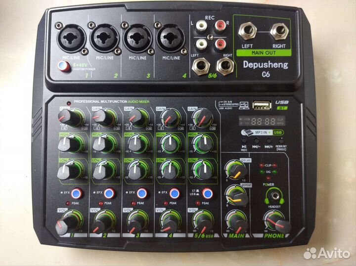 Микшерный пульт Depusheng 6 каналов