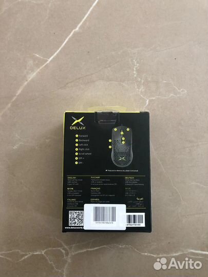 Delux M700A легкая игровая мышь RGB 67g 7200DPI 10