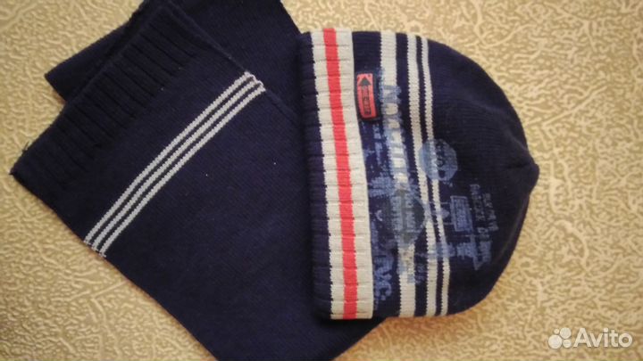 Шапка с шарфом