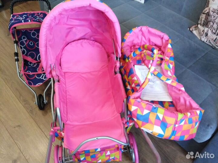 Коляска для кукол, 3 вида