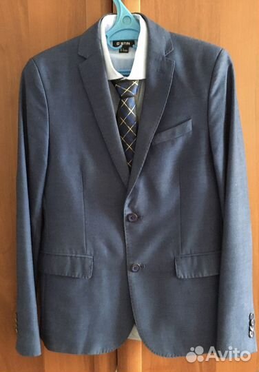 Пиджак, брюки, рубашка для школы. Размер 44