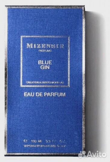 Mizensir Blue Gin edp 100 ml Унисекс Швейцария Ори