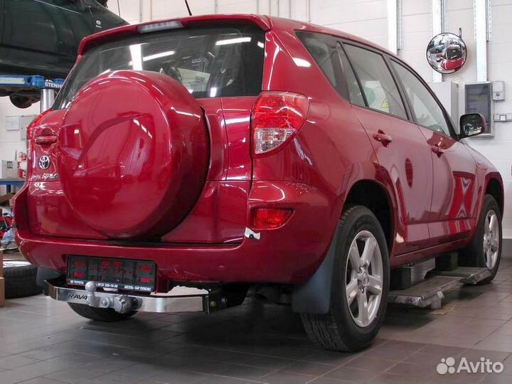 Фаркоп Toyota Rav 4 XA 30 с нержавеющей накладкой
