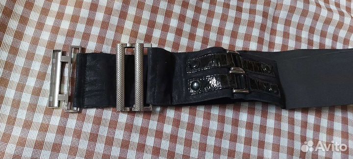 Ремни женские эластичные (кожа)
