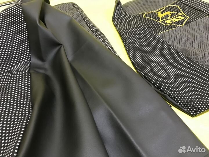 Чехлы на Газель Бизнес Фермер комбин. серые