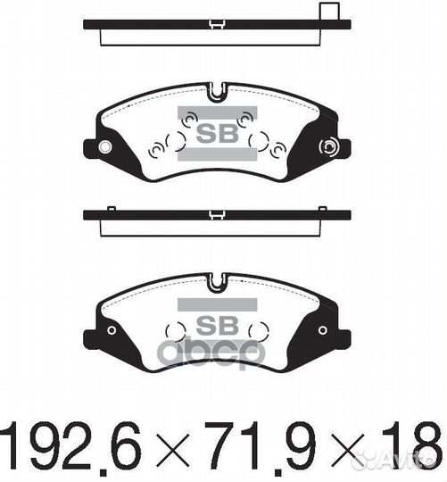 SP2238 колодки дисковые передние Land Rover Di