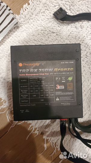 Блок питания 750w thermaltake tr2 rx bronze