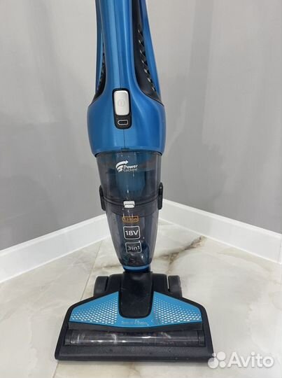 Пылесос Philips FC6404 PowerPro Aqua, голубой