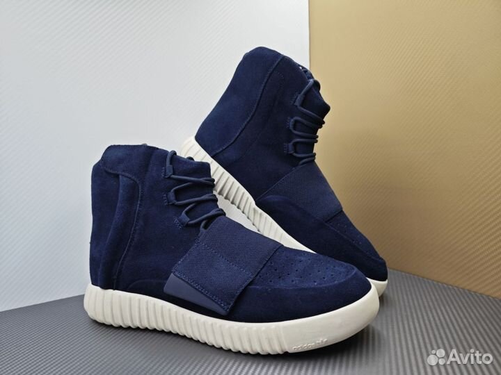 Ботинки мужские Adidas Yeezy boost 750 синие