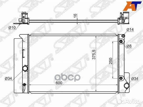 Радиатор трубчатый Toyota Corolla / Auris 2006