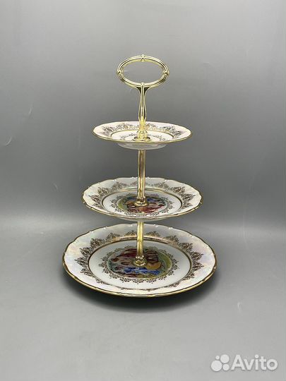 Блюдо этажерка фруктовница Мадонна Чехия