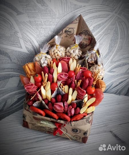 Съедобные букеты на 23 февраля