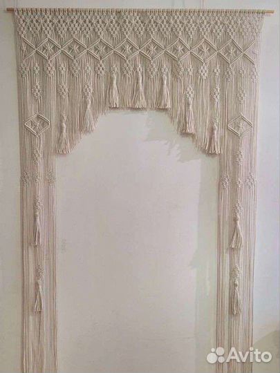 Штора макраме